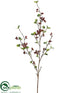 Silk Plants Direct Spring Berry Spray - Burgundy Two Tone - Pack of 12