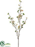 Silk Plants Direct Spring Berry Spray - Cream Green - Pack of 12