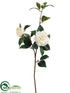 Silk Plants Direct Camellia Spray - Cream - Pack of 12