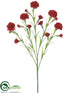 Silk Plants Direct Carnation Spray - Red - Pack of 24