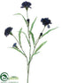 Silk Plants Direct Carnation Spray - Blue Dark - Pack of 12