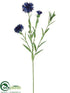 Silk Plants Direct Cornflower Spray - Blue - Pack of 12