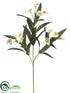 Silk Plants Direct Mini Calla Lily Spray - White - Pack of 24