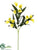 Mini Calla Lily Spray - Yellow - Pack of 24