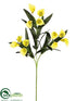 Silk Plants Direct Mini Calla Lily Spray - Yellow - Pack of 24