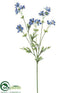 Silk Plants Direct Cosmos Spray - Blue - Pack of 12