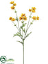 Silk Plants Direct Cosmos Spray - Gold Yellow - Pack of 12
