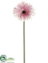 Silk Plants Direct Gerbera Daisy Spray - Pink Two Tone - Pack of 12