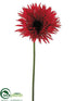 Silk Plants Direct Spider Gerbera Daisy Spray - Red - Pack of 12