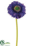 Silk Plants Direct Gerbera Daisy Spray - Purple Dark - Pack of 24