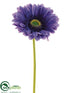 Silk Plants Direct Large Gerbera Daisy Spray - Purple Dark - Pack of 24