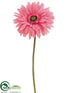 Silk Plants Direct Gerbera Daisy Spray - Pink - Pack of 12