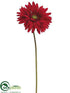 Silk Plants Direct Gerbera Daisy Spray - Red - Pack of 12