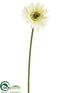 Silk Plants Direct Gerbera Daisy Spray - Green Light - Pack of 12