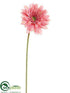 Silk Plants Direct Gerbera Daisy Spray - Pink - Pack of 12