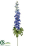 Silk Plants Direct Delphinium Spray - Blue Delphinium - Pack of 12