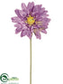 Silk Plants Direct Large Royal Gerbera Daisy Spray - Lavender Dark - Pack of 24