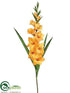 Silk Plants Direct Gladiolus Spray - Yellow - Pack of 12