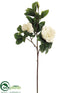 Silk Plants Direct Gardenia Spray - White - Pack of 6