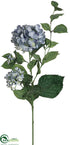 Silk Plants Direct Hydrangea Spray - Blue Two Tone - Pack of 12