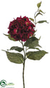Silk Plants Direct Hydrangea Spray - Fuchsia - Pack of 12