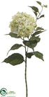 Silk Plants Direct Hydrangea Spray - Green Light - Pack of 12