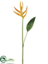 Silk Plants Direct Mini Heliconia Spray - Gold Yellow - Pack of 12