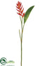 Silk Plants Direct Mini Heliconia Spray - Orange - Pack of 12