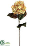 Silk Plants Direct Hydrangea Spray - Sage Mustard - Pack of 12