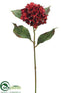 Silk Plants Direct Hydrangea Spray - Burgundy - Pack of 12