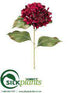 Silk Plants Direct Hydrangea Spray - Burgundy - Pack of 12