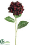 Silk Plants Direct Hydrangea Spray - Burgundy - Pack of 12