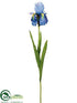 Silk Plants Direct Iris Spray - Blue - Pack of 12