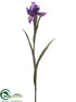 Silk Plants Direct Iris Spray - Purple - Pack of 12