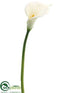 Silk Plants Direct Jumbo Calla Lily Spray - White - Pack of 12