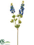 Silk Plants Direct Lupinus Spray - Blue - Pack of 12