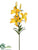 Lily Spray - Yellow Dark - Pack of 12