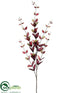 Silk Plants Direct Lonicera Leaf Spray - Burgundy - Pack of 12