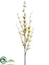 Silk Plants Direct Lonicera Leaf Spray - Moss Beige - Pack of 12