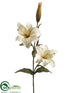 Silk Plants Direct Large Lily Spray - Vanilla - Pack of 12