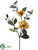 Magnolia Spray - Yellow - Pack of 6