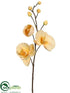 Silk Plants Direct Phalaenopsis Orchid Spray - Yellow Two Tone - Pack of 12