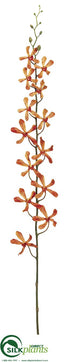Silk Plants Direct Vanda Orchid Spray - Orange - Pack of 12