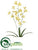 Mini Orchid Spray - Yellow - Pack of 12