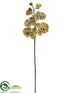 Silk Plants Direct Phalaenopsis Orchid Spray - Green Burgundy - Pack of 12