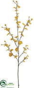 Silk Plants Direct Oncidium Orchid Spray - Rust Mustard - Pack of 12