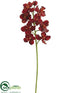 Silk Plants Direct Vanda Orchid Spray - Brick - Pack of 12