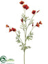 Silk Plants Direct Mini California Poppy Spray - Orange - Pack of 12