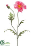 Silk Plants Direct Poppy Spray - Rose Two Tone - Pack of 12