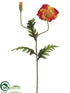 Silk Plants Direct Poppy Spray - Talisman - Pack of 12